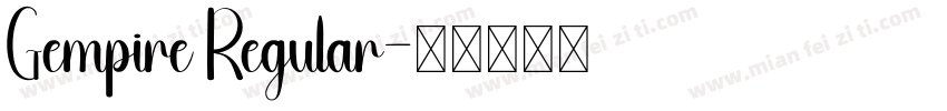 Gempire Regular字体转换